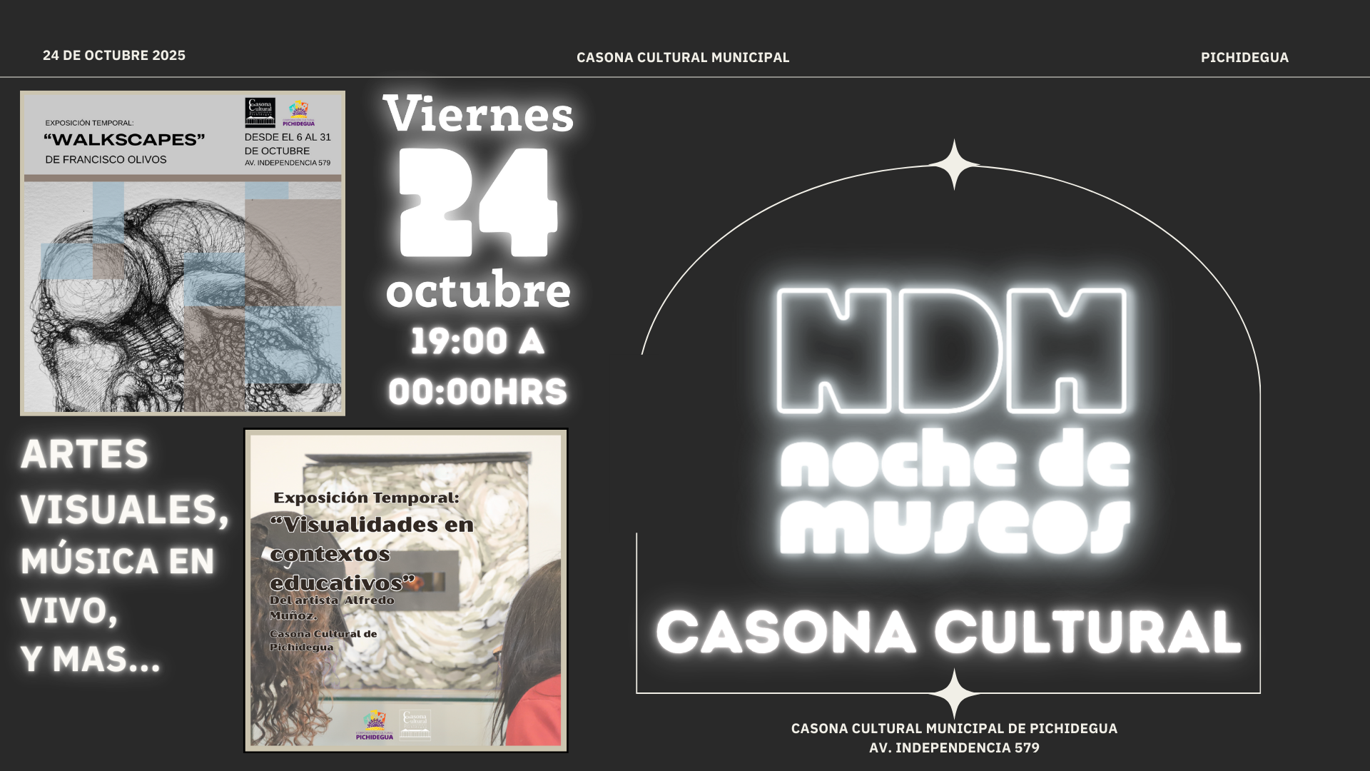 Noche de Museos en la Casona Cultural de Pichidegua