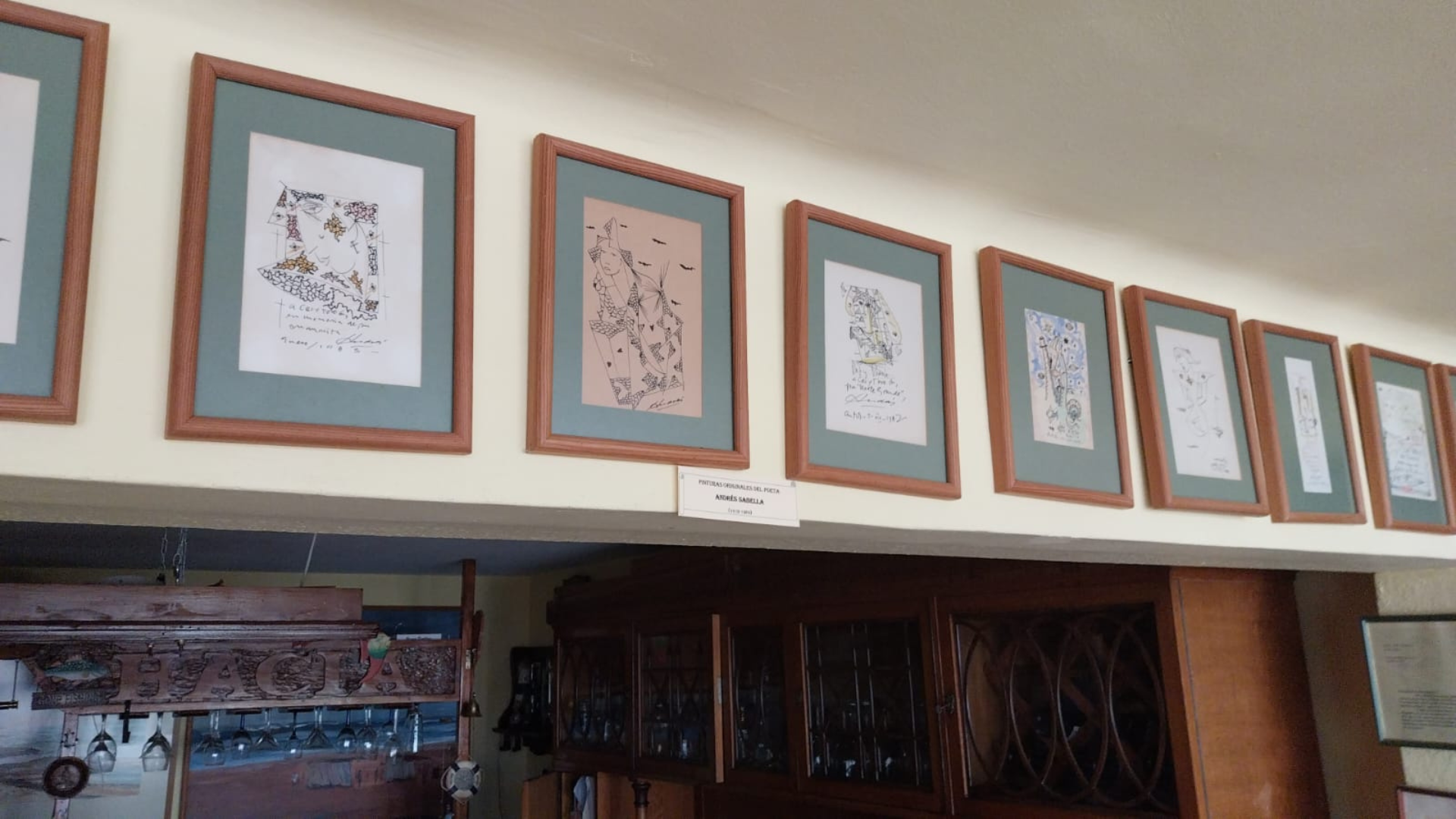 Secuencia de dibujos originales de Andrés Sabell