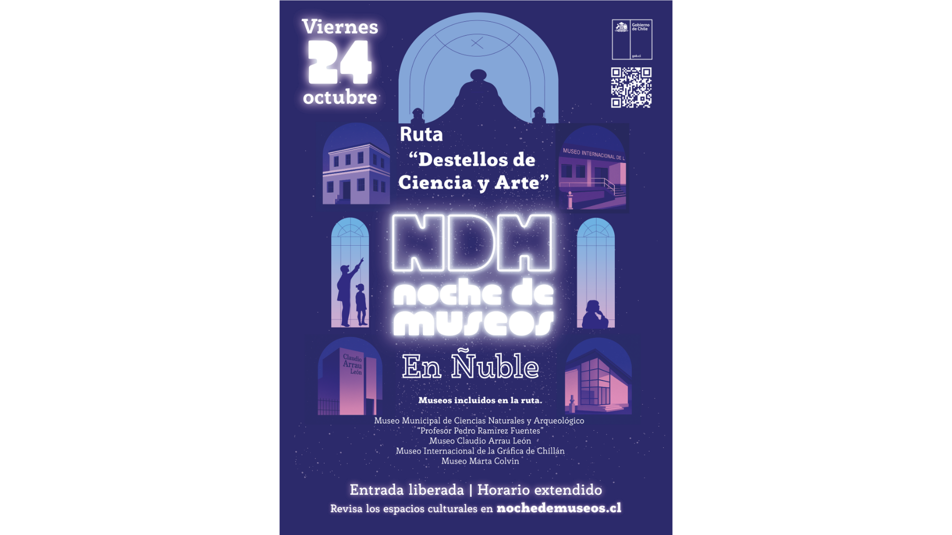 Afiche Noche de Los Museos