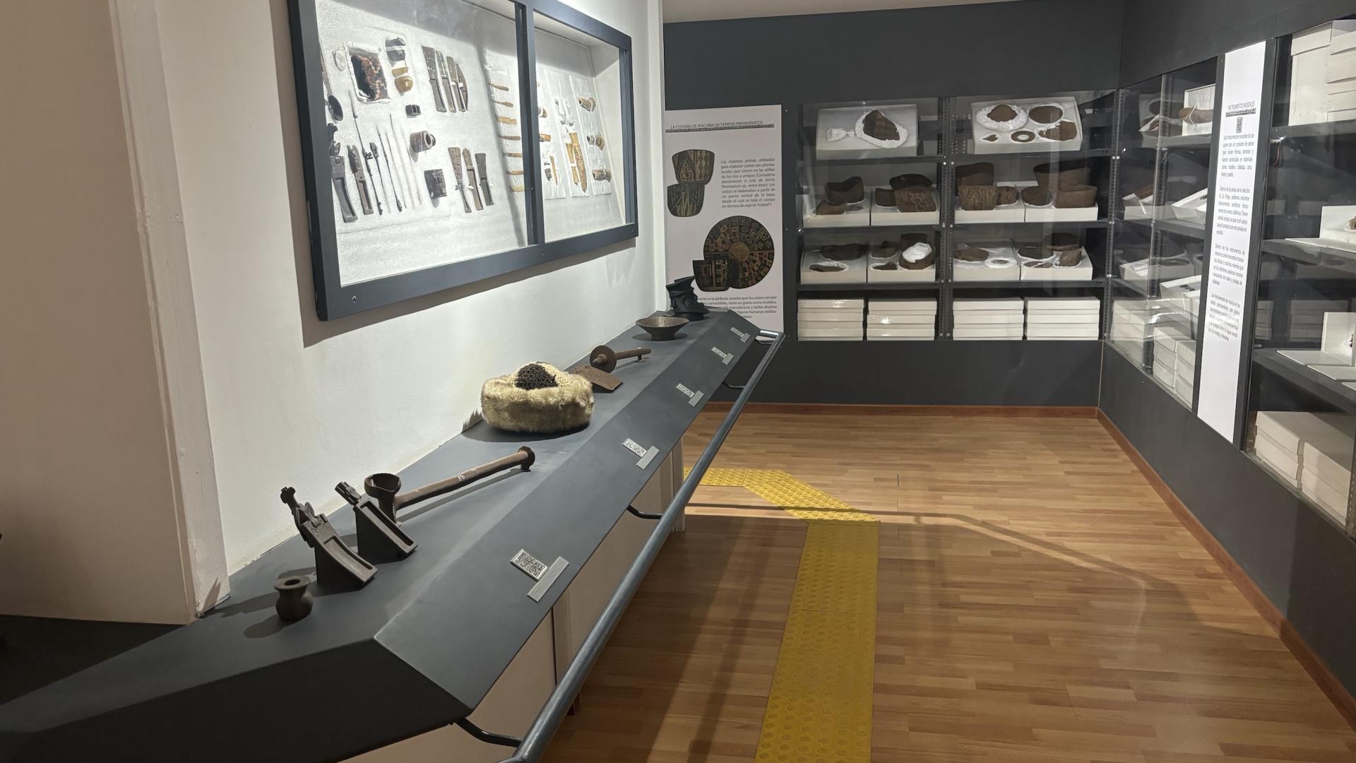 Sala de exhibición con sector sensorial 