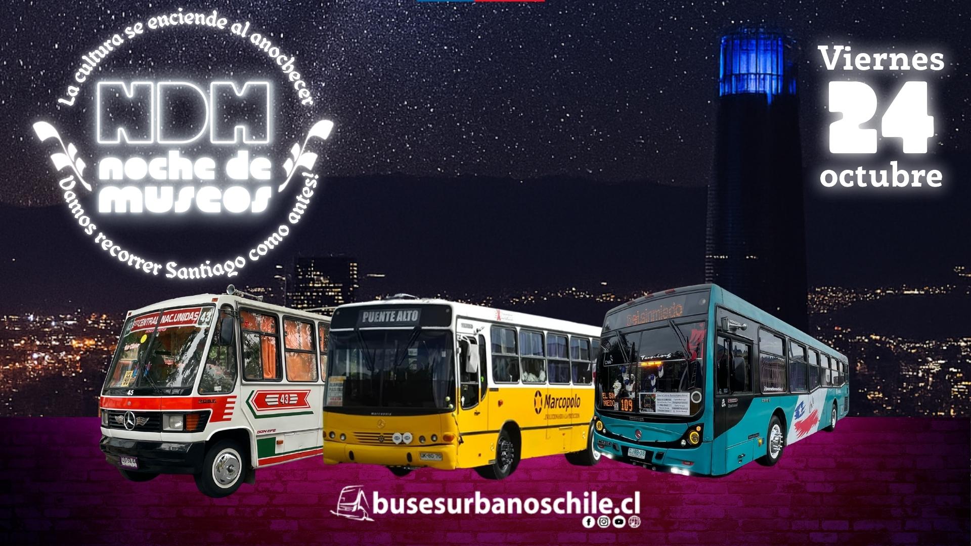 Recorrido Nocturno Busesurbanoschile.cl