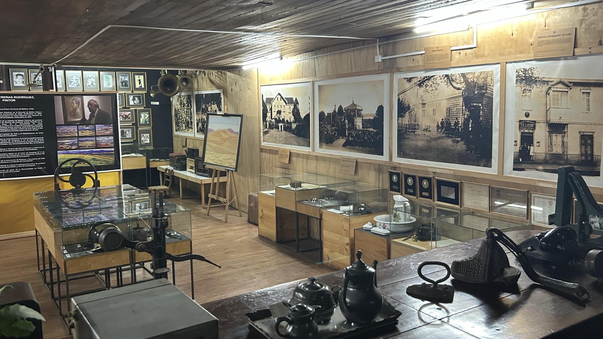 Fotografías de Purén antiguo y objetos de la época