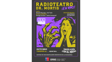 Se realizará una presentación en vivo del RadioTeatro, considerando interpretación de textos y musicalización.  Trabajo colaborativo con la Agrupación Pincel & Color y  Dr. Mortis Producciones.